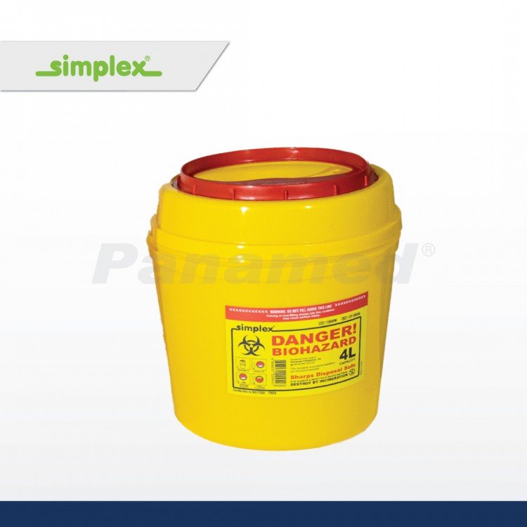 Simplex Sharps Disposal Safe 4L